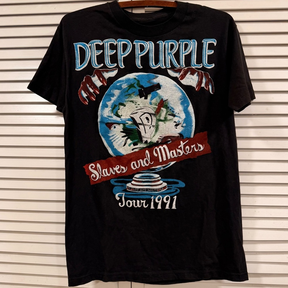1991 Deep Purple “Slaves & Masters” Single Stitch - Picture 1 of 5